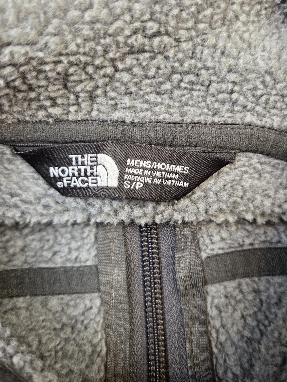 Mens The North Face Gray Heather Full-Zip Hooded Jacket Size Small